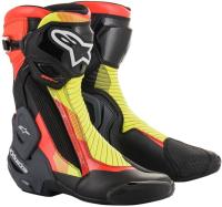 Мотоботы Alpinestars SMX-6 V2 черный/красный/флуо Мотоботы Alpinestars SMX-6 V2 черный/красный/флуо