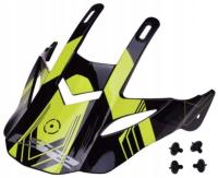 Козырек каски LS2 MX436 Trigger черный  желтый