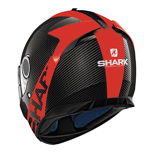 Мотошлем Shark Spartan 1.2 Carbon Skin черный красный Мотошлем Shark Spartan 1.2 Carbon Skin черный красный