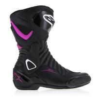 Мотоботы женские Alpinestars Stella SMX-6 V2 черный/фуксия/белый Мотоботы женские Alpinestars Stella SMX-6 V2 черный/фуксия/белый