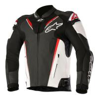 Мотокуртка кожаная Alpinestars Atem V3 белый/черный/красный/флуо Мотокуртка кожаная Alpinestars Atem V3 белый/черный/красный/флуо